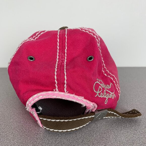 True Religion Pink Distressed Y2K Hat Strapback Cap main image 12